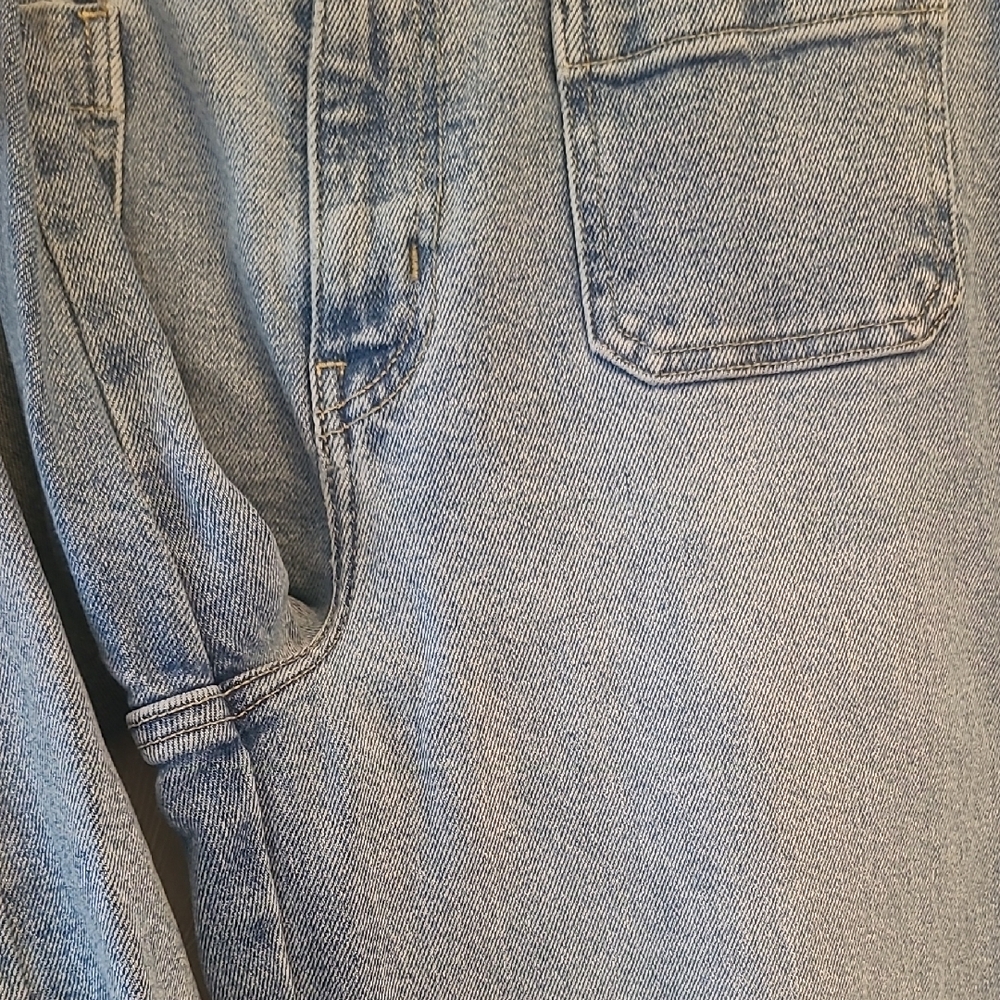 Old Navy Medium Blue Wide Leg Jeans - Picture 6 of 12